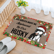 Husky Christmas Doormat