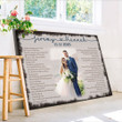 Lyrics Song Wedding Anniversary Couple Gift Photo Personalized Canvas
