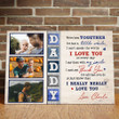 New Dad First Time Father Baby Love You Meaningful Personalized Canvas