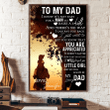 Dad You're Appreciated Meaningful Personalized Poster Canvas