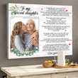 Personalized Gift For Daughter From MomYou Are Special Daughter Canvas