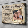 Mother Daughter A Link Never Be Undone Meaningful Personalized Canvas