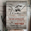 Gift For Mom From Son My Loving Mother Canvas