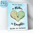 Personalized No Distance Daughter And Mother Canvas Gift For Mom