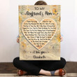 Boyfriend's Mom I Love You Meaningful Personalized Canvas