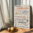 Mother-in-law Open Arms And A Warm Heart Matte Personalized Canvas