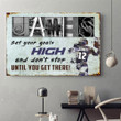 For Football Son, American Football Player Son Personalized Canvas