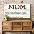 For Mom, Christmas Birthday A Woman Of Superhero Personalized Canvas