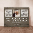 Personalized 50th Anniversary Gift For Parents We Built A Life Canvas