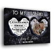 Husband Wife My King Anniversary Meaningful Personalized Canvas