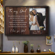 Personalized Gift For Dad You're The First Man I Ever Loved Canvas