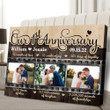 1 Year Anniversary 1st Romantic Wife Husband Personalized Photo Canvas