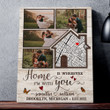 Home Is Where I'm With You Wedding Anniversary Personalized Canvas