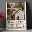 Home Is Where I'm With You Wedding Anniversary Personalized Canvas