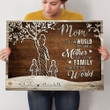Mom Tree You Are The World Meaningful Personalized Canvas