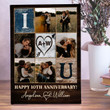 I Love You Couple Wedding Anniversary Wife Husband Personalized Canvas