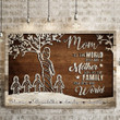 Mom Tree You Are The World Meaningful Personalized Canvas