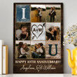 I Love You Couple Wedding Anniversary Wife Husband Personalized Canvas
