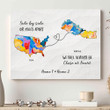 Always Be Close At Heart Nepal Gift For Expats Personalized Canvas