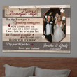 Couple My Wife Missing Piece Wedding Anniversary Personalized Canvas