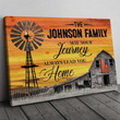 Personalized May Your Journey Always Lead You Home Family Canvas
