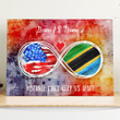 Distance Can't Keep Us Apart Tanzanian Expats Personalized Canvas