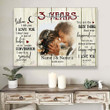 3rd Anniversary Couple When I Tell You I Love You Personalized Canvas