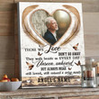 Those we love don't go away Personalized Memorial Canvas