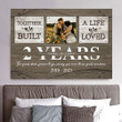 Personalized 2 Year Anniversary Gift Together We Built A Life Canvas