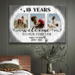 Personalized 15th Wedding Anniversary Welcome Our Forever Canvas