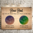 Dad We Love You More Than All Stars In The Sky Personalized Canvas