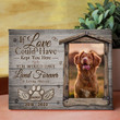Pet Dog Cat Memorial Forever Meaningful Photo Personalized Canvas