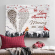 Memorial Gift Cardinal Bird In Loving Memories Personalized Canvas