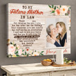 Mother In Law Thank You For Raising The Man I Love Personalized Canvas