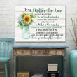 Mother-in-law I Promise To Love Your Son�With My Whole Heart Canvas