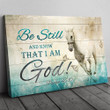 Christian Wall Decor For Living Room Be Still And Know That I Am God Canvas