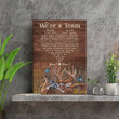 Personalized We're A Team Deer Couple Canvas Gift For Her For Him