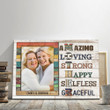 Mom And Daughter Graceful Mother Meaningful Personalized Canvas