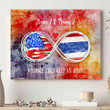 Distance Can't Keep Us Apart Thai Expats Personalized Canvas