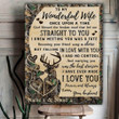 Hunting Wife Lover To My Beautiful Wife Personalized Canvas
