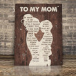 To My Mom I Learned Canvas Meaningful Gift For Mom From Son