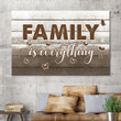 Family Living Room Wall Art Family Is Everything Canvas
