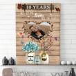 10th Anniversary All Of Me Loves All Of You Personalized Canvas