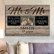 Personalized 3rd Anniversary Gift For Her For Him Mr & Mrs Custom Photo Canvas