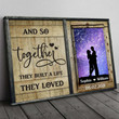 Gift For Couple They Create A Beautiful Life Personalized Canvas