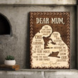 For Mom Dear Mum You Have Always Been Our Number Personalized Canvas