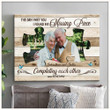 Personalized The Day I Met You Puzzle Image Canvas Anniversary Gift