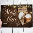 Wife Husband You Me Anniversary Photo Personalized Poster Canvas