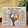 Wife Husband Angel Husband Memorial Meaningful Personalized Canvas