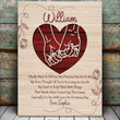 Personalized Gift for Husband, Wife Romantic Canvas for Couple Canvas